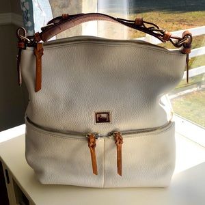 Dooney and Bourke White Leather Hobo